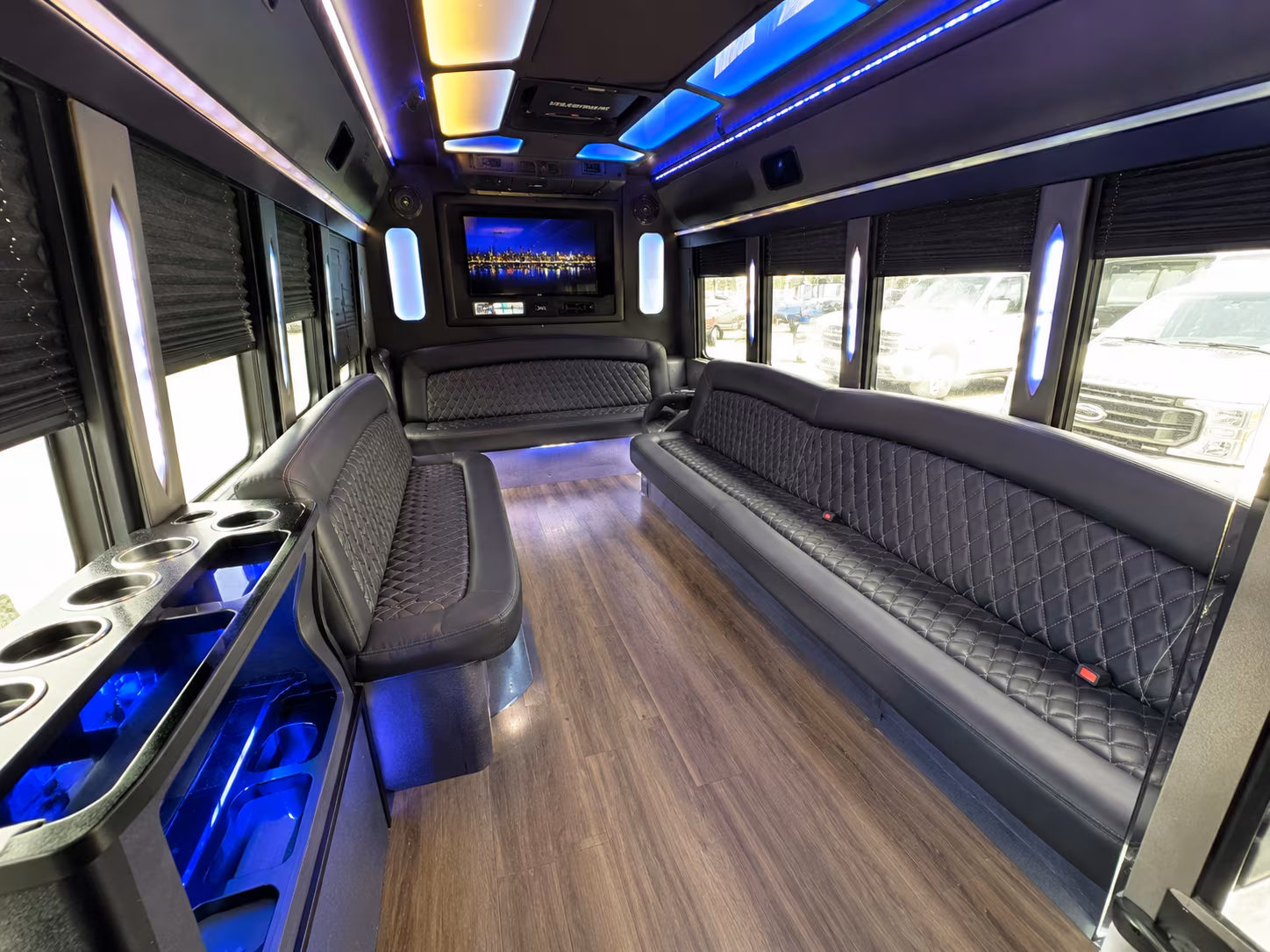 Edison Bachelor & Bachelorette Transportation party bus exterior
