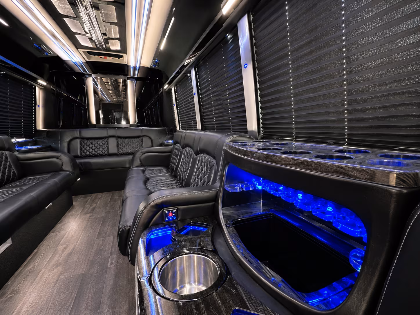 Edison Birthday, Sweet 16, & Quinceañera Transportation party bus exterior
