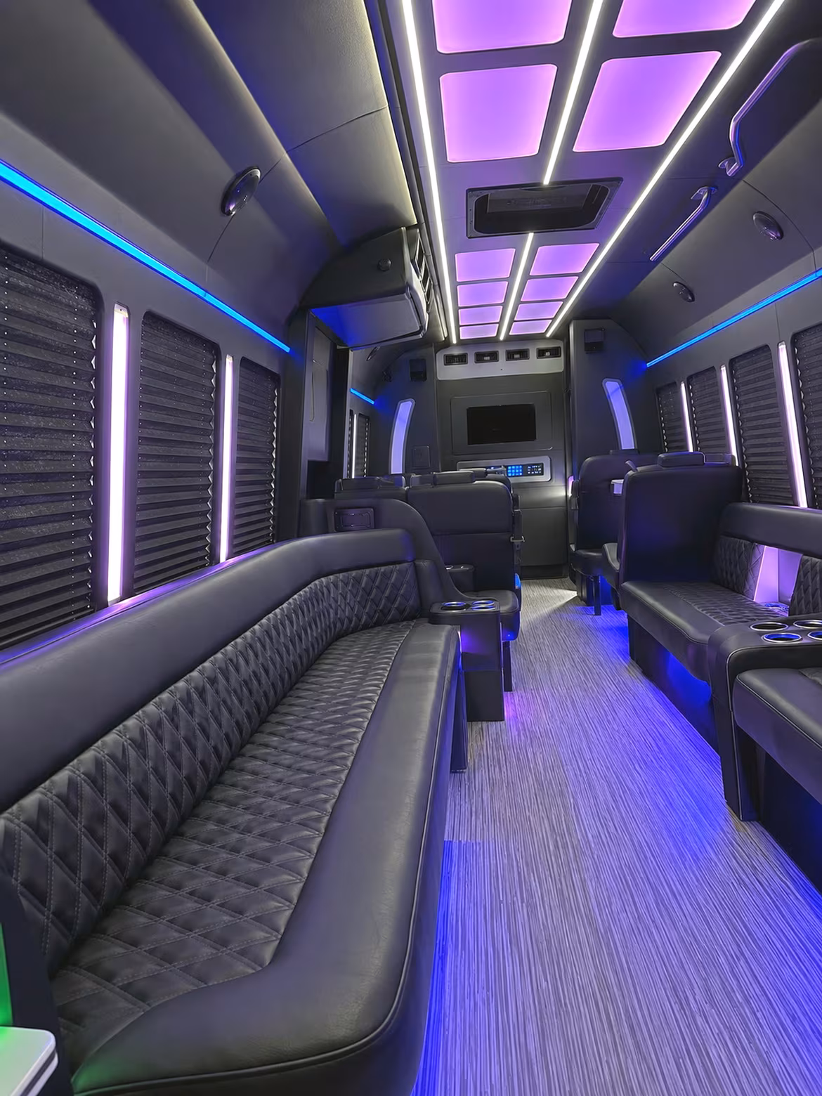 Edison Concert & Music Festival Transportation party bus interior