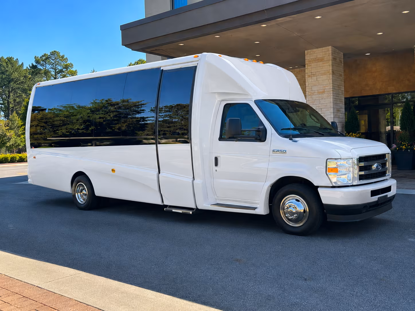 Edison Corporate Transportation party bus exterior
