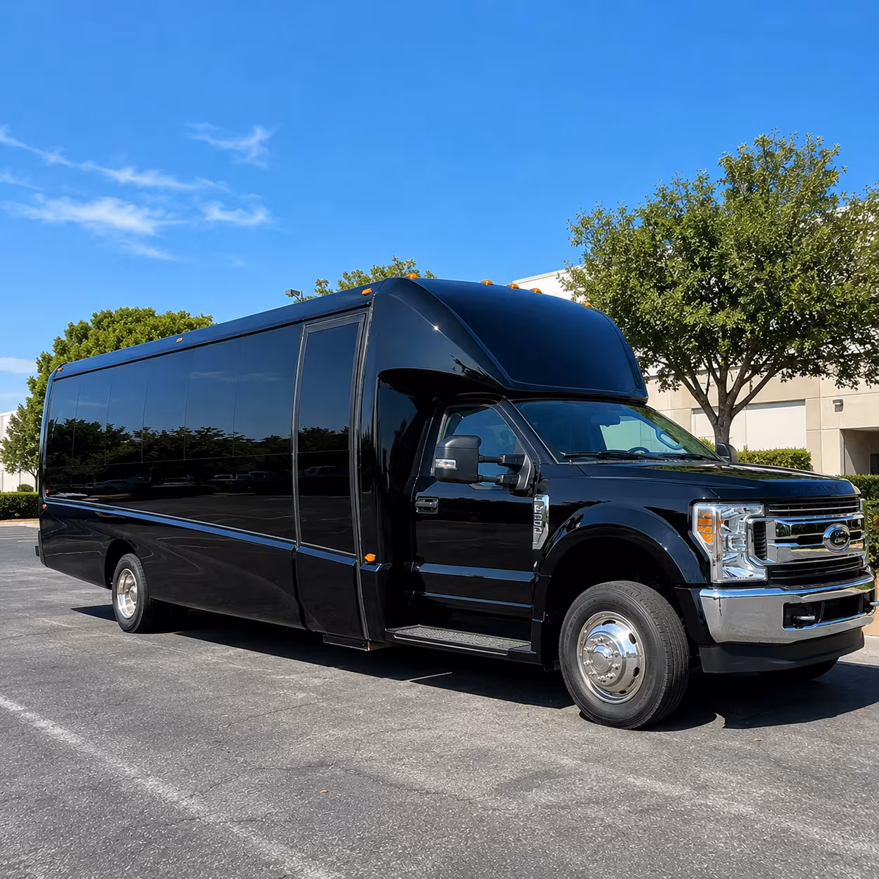 Edison Corporate Transportation party bus exterior