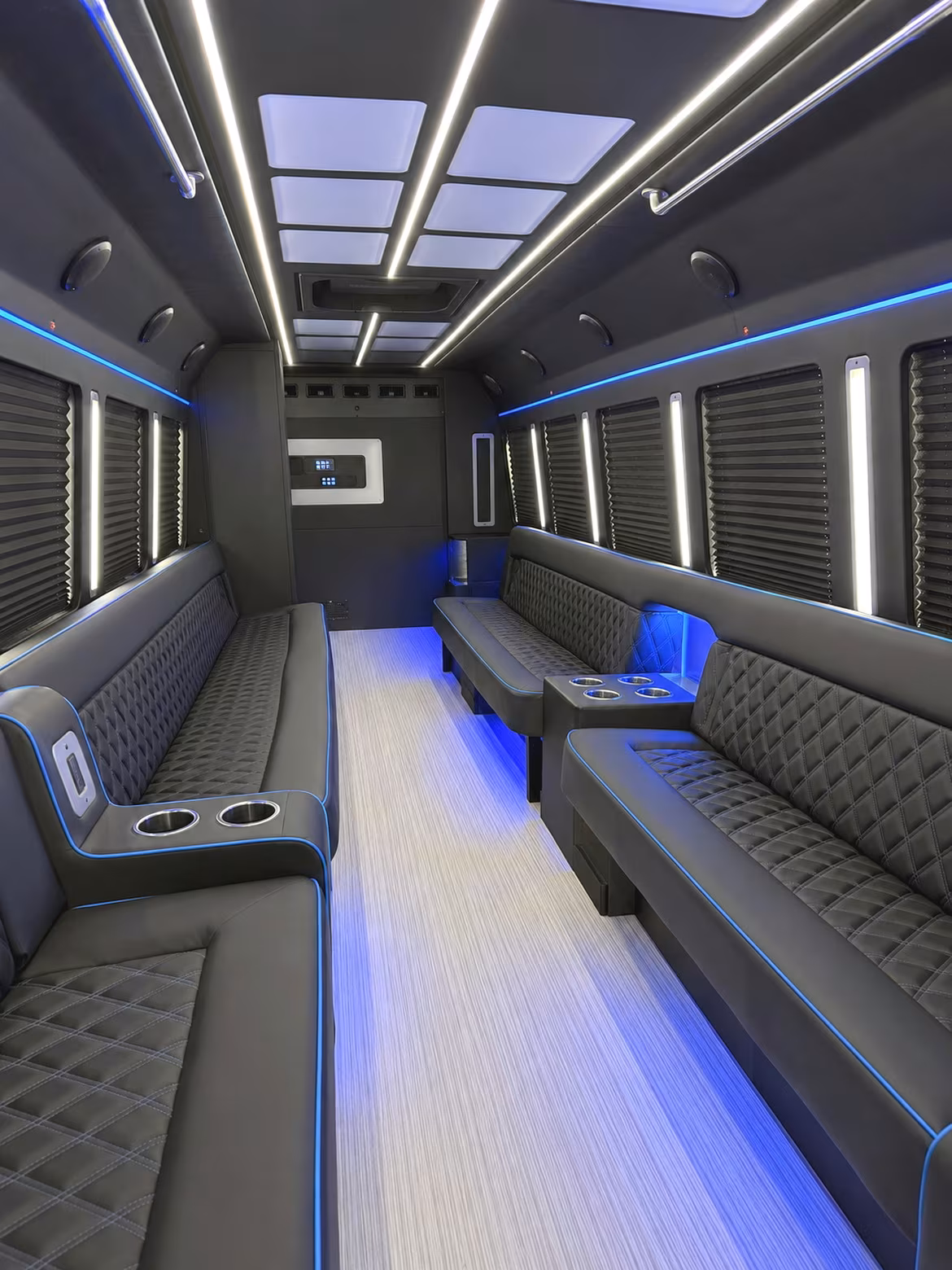 Edison Private Event Transportation party bus interior