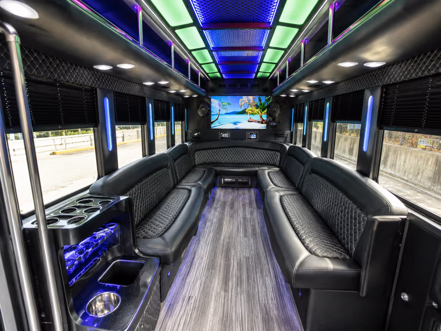 Edison Prom & Homecoming Transportation party bus exterior
