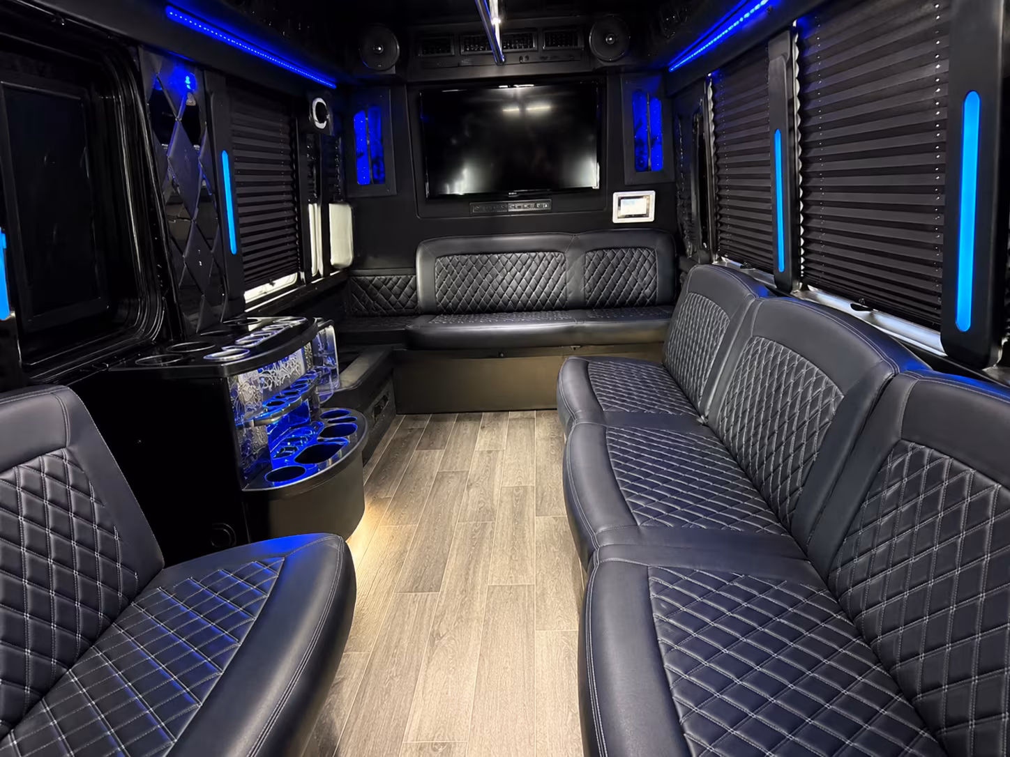 Edison Prom & Homecoming Transportation party bus exterior