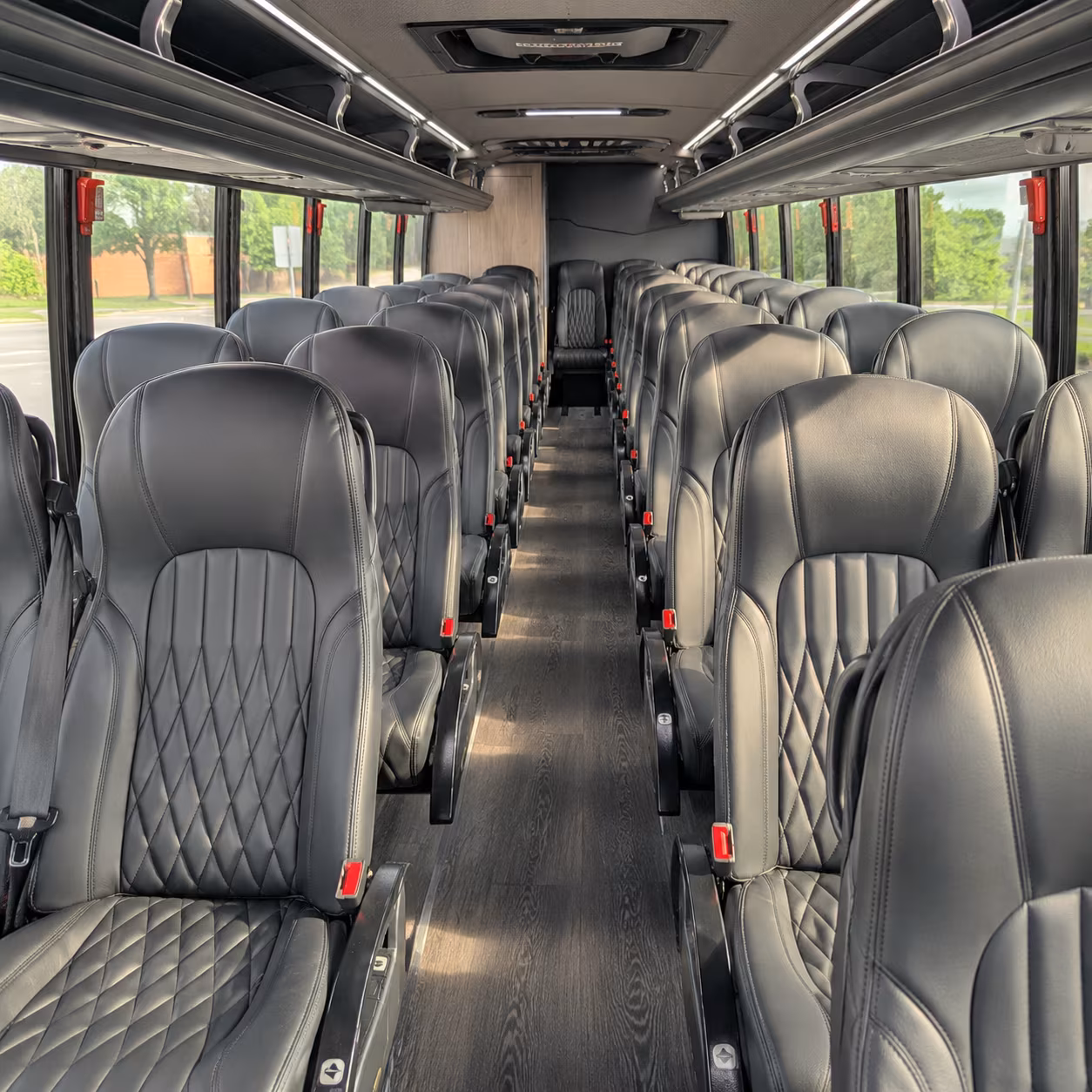Edison School Event Transportation party bus exterior