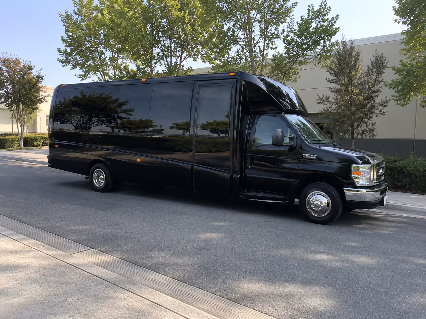 Edison Wedding Transportation party bus exterior