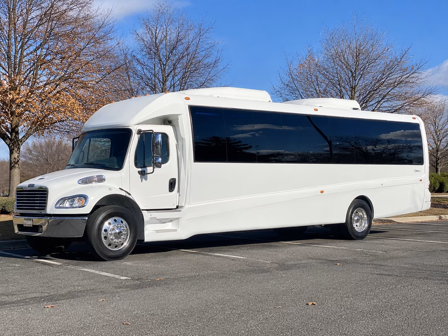 Edison Wedding Transportation party bus exterior