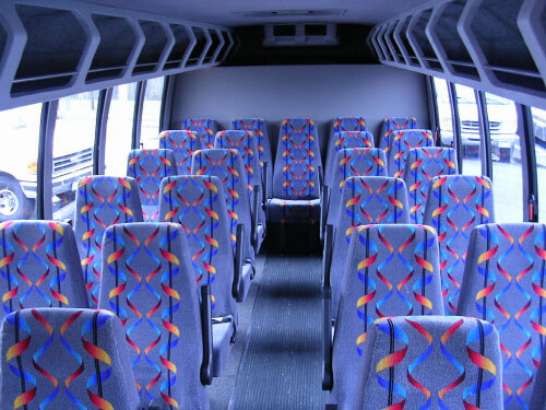 Paterson 24 Passenger Mini Bus Interior