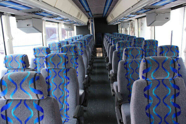Newark 40 Passenger Coach Bus Interior