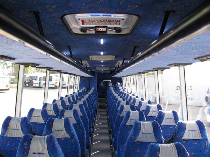 Lakewood 56 Passenger Charter Bus Interior